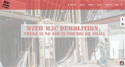 Desktop Screenshot of m3cdemolition.com
