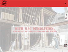 Tablet Screenshot of m3cdemolition.com